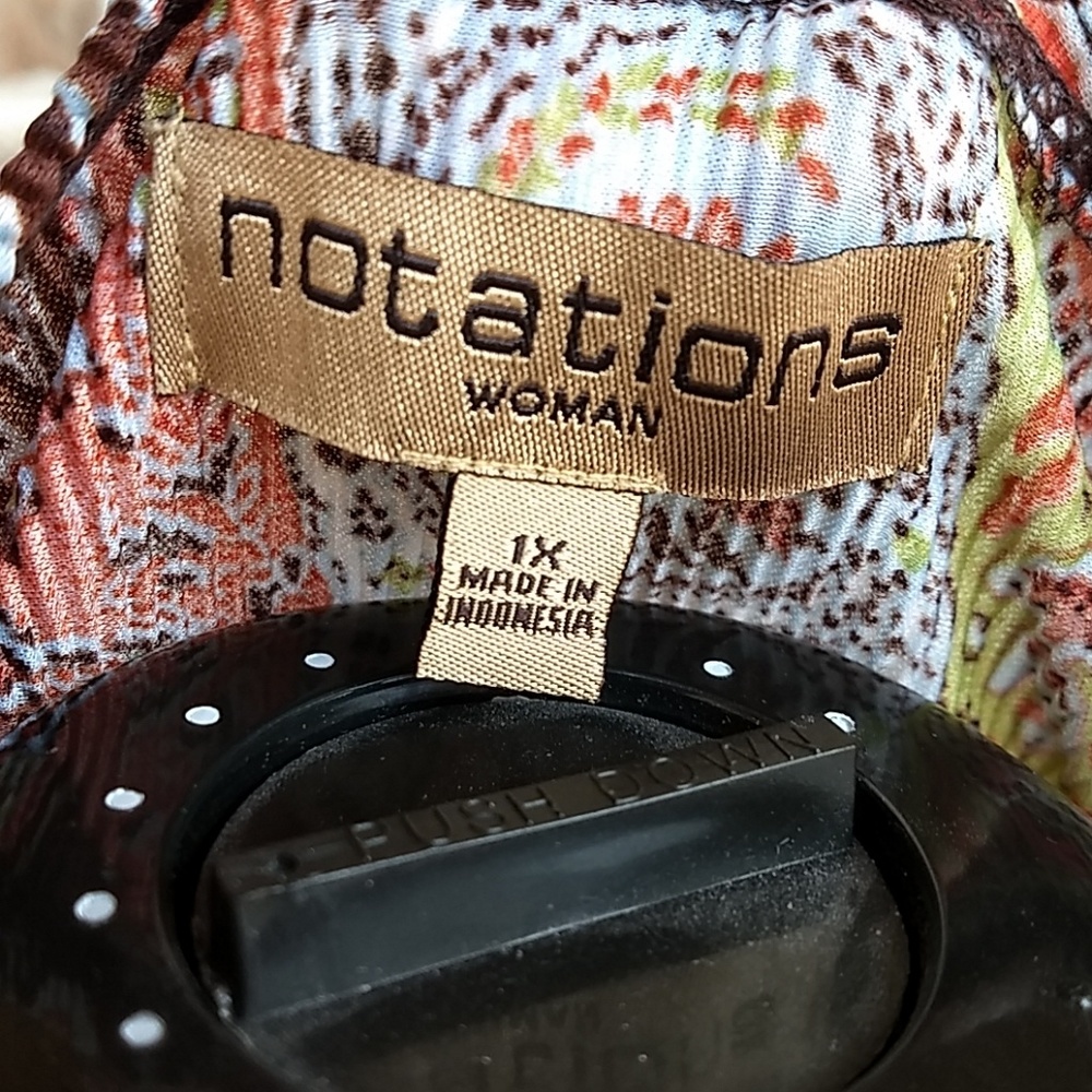 Notations Ribbed Paisley Blouse - Picture 5 of 5